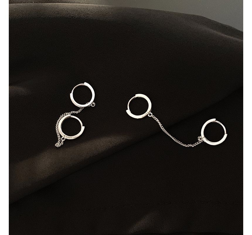 Piercing Hoop Double Earring