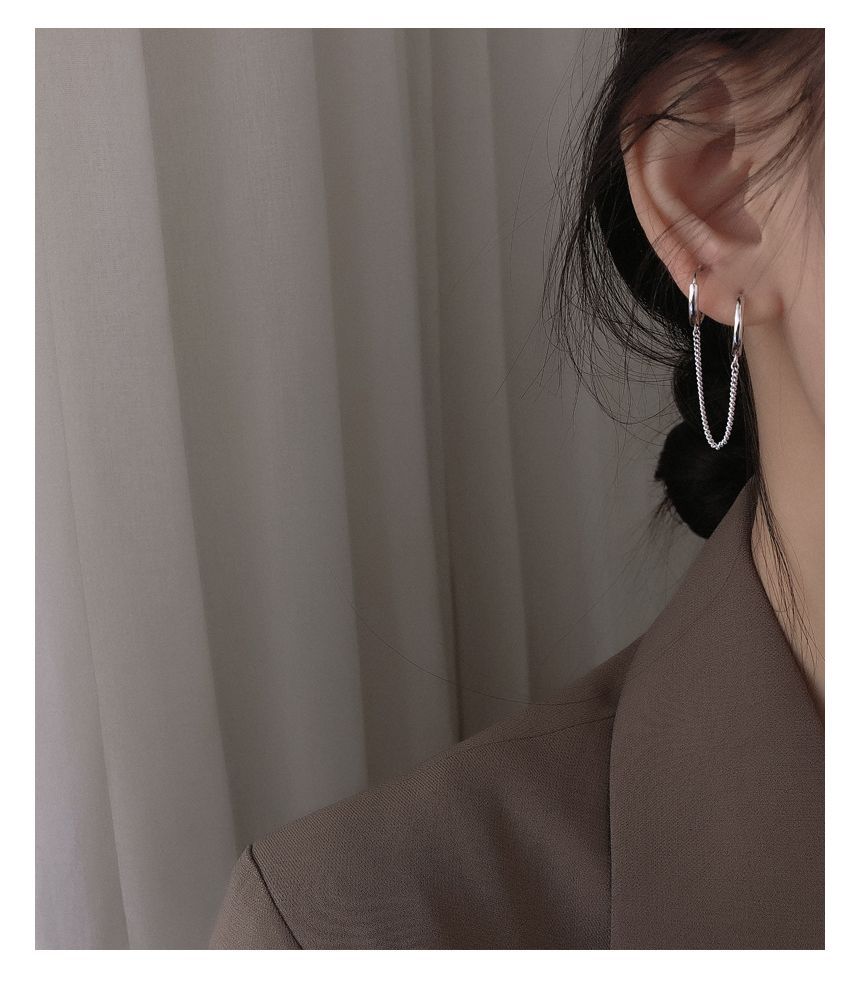 Piercing Hoop Double Earring