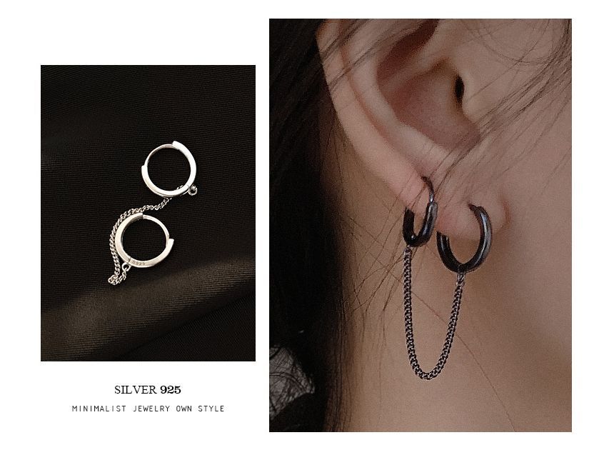 Piercing Hoop Double Earring