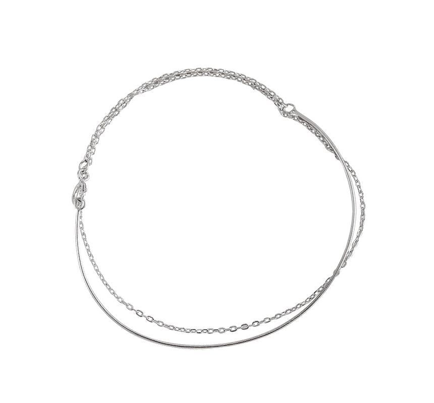 Silver Layered Sterling Bracelet