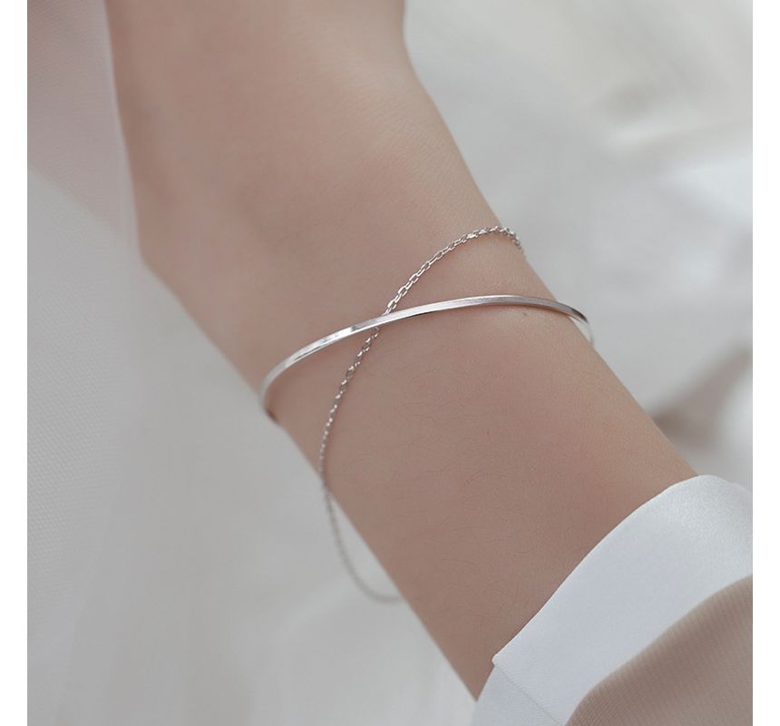Silver Layered Sterling Bracelet
