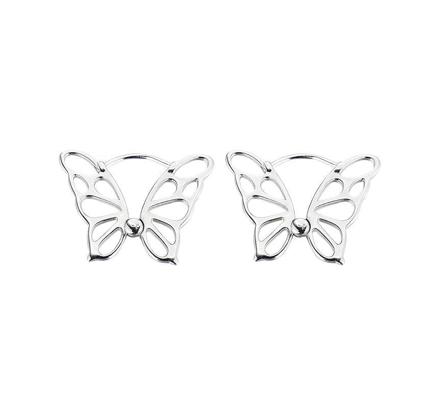 Earring Sterling Silver Butterfly