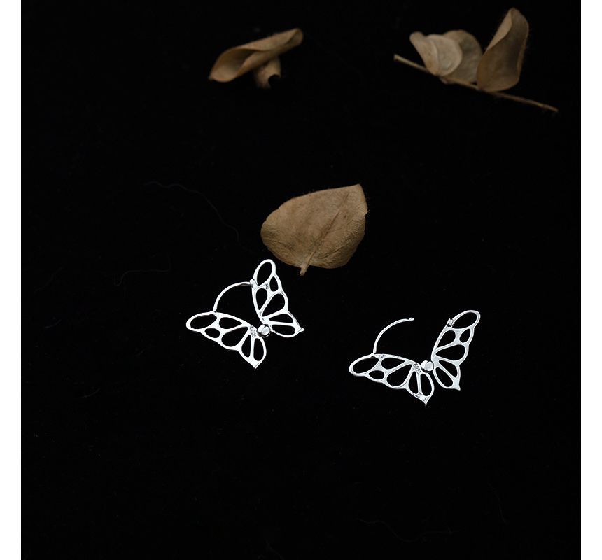 Earring Sterling Silver Butterfly
