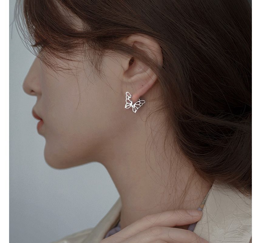 Earring Sterling Silver Butterfly