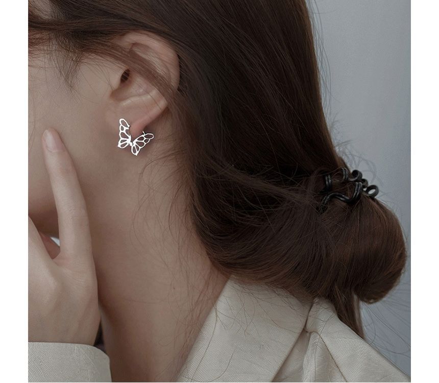 Earring Sterling Silver Butterfly