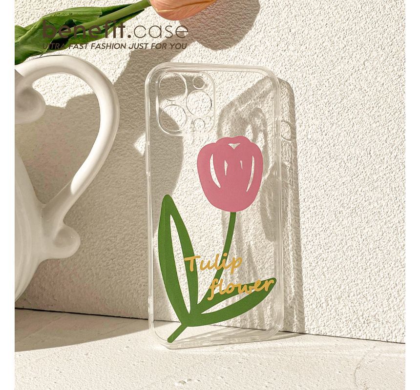 Phone Transparent Tulip Case