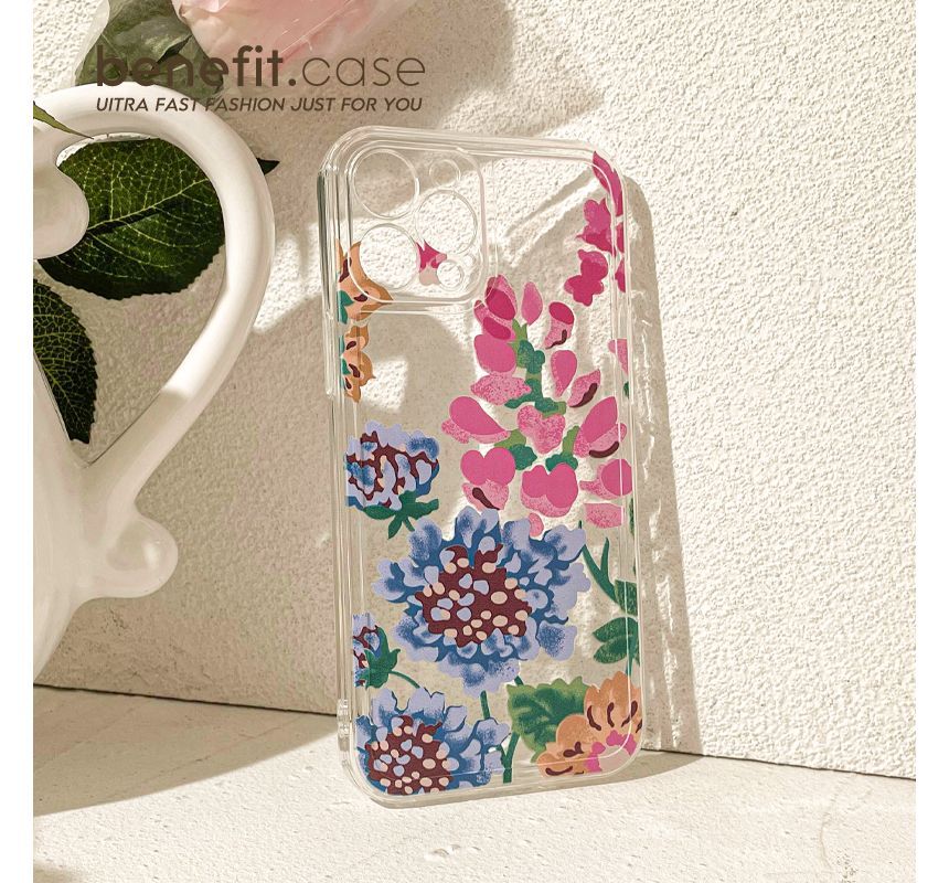 Case Flower Phone Transparent