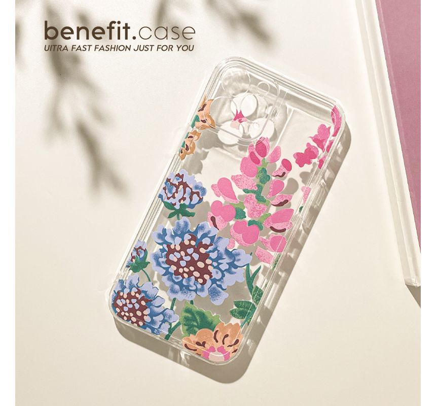 Case Flower Phone Transparent