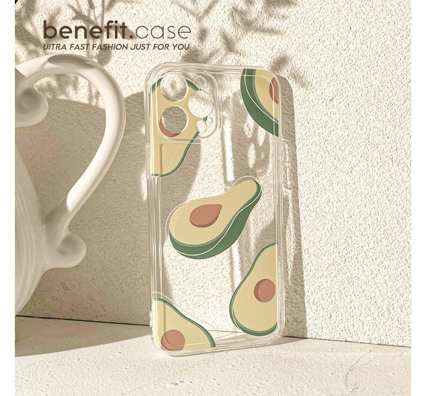Phone Case Avocado Transparent
