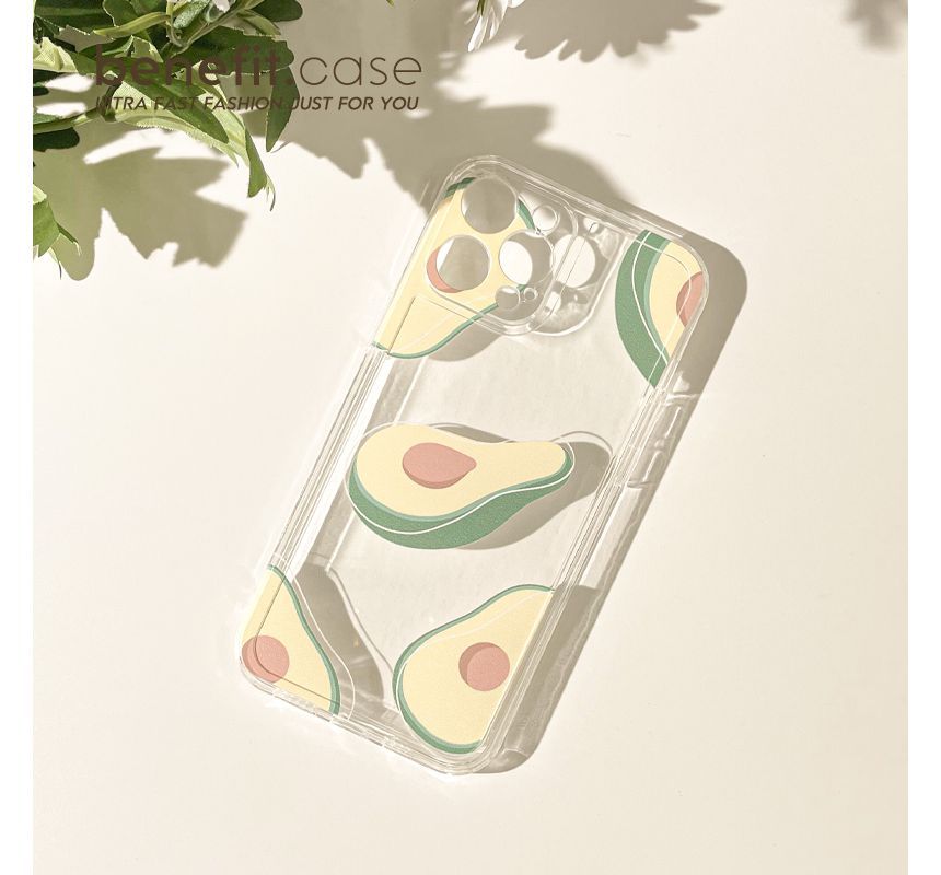 Phone Case Avocado Transparent