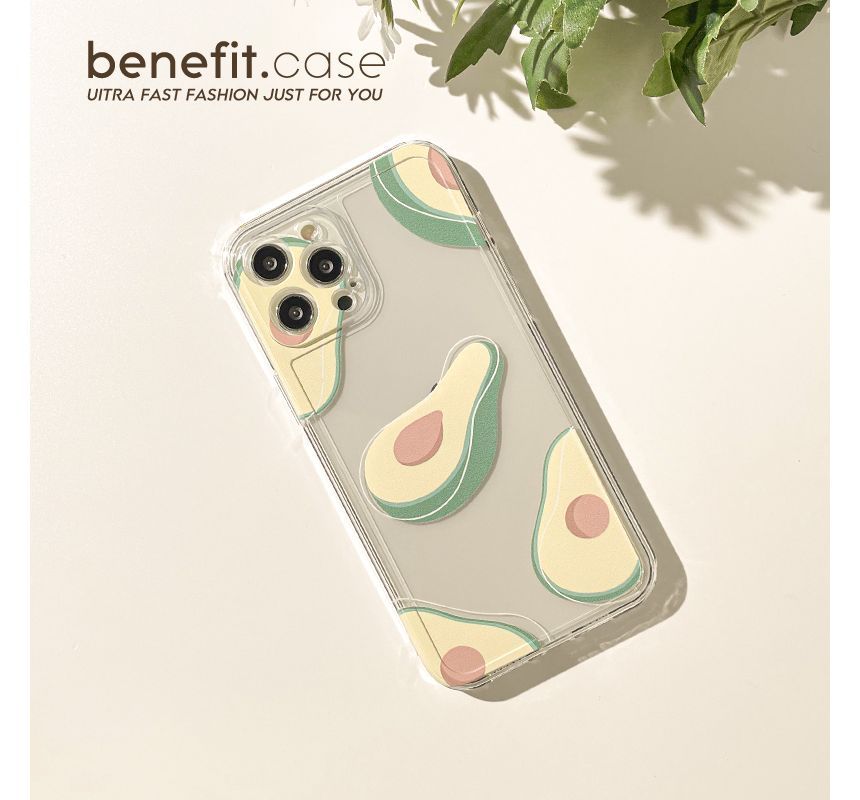 Phone Case Avocado Transparent