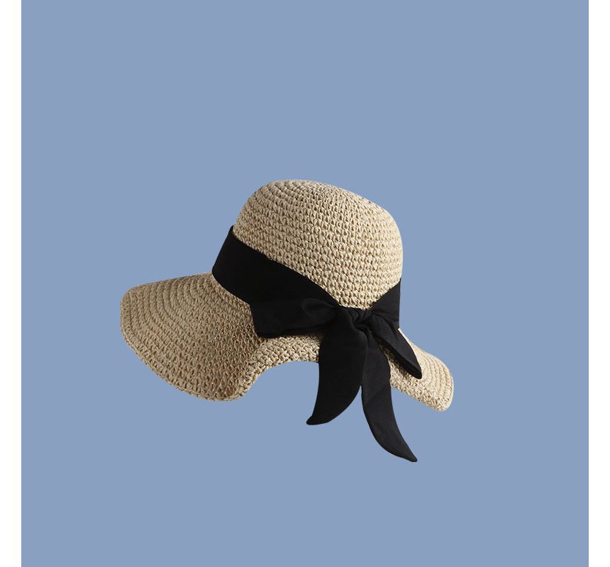 Bow Hat Sun Straw