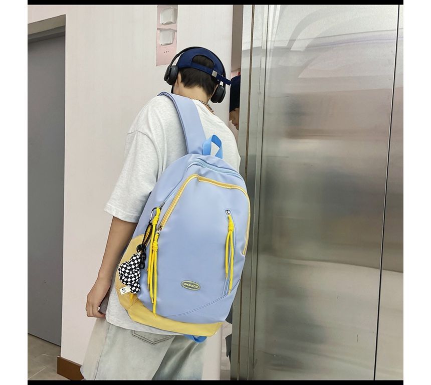 Two-Tone Backpack Nylon Logo