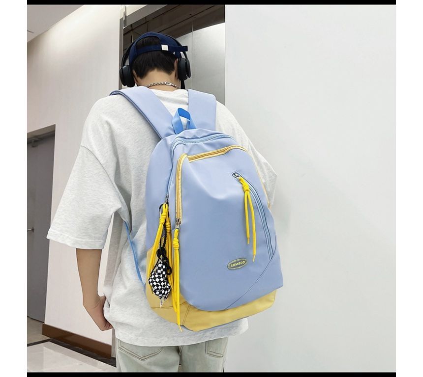 Two-Tone Backpack Nylon Logo