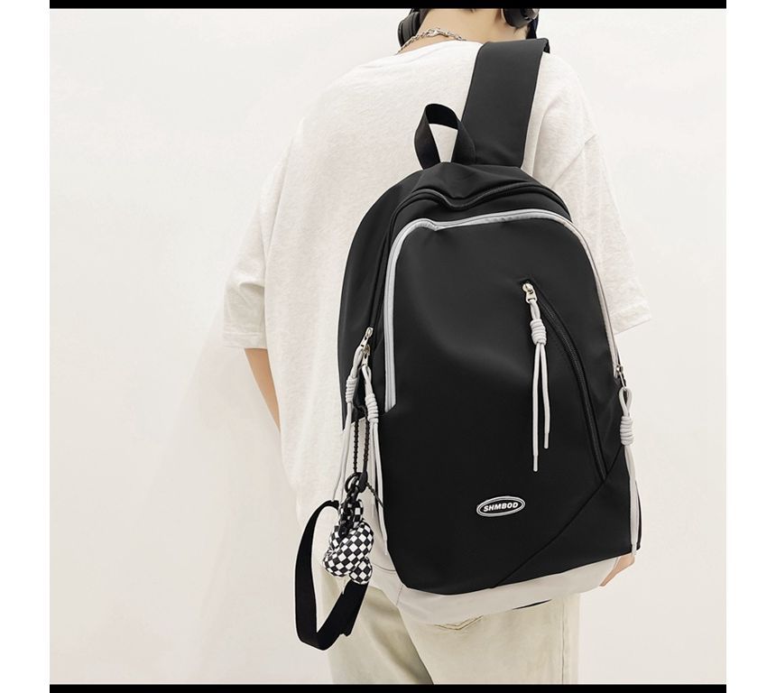 Two-Tone Backpack Nylon Logo