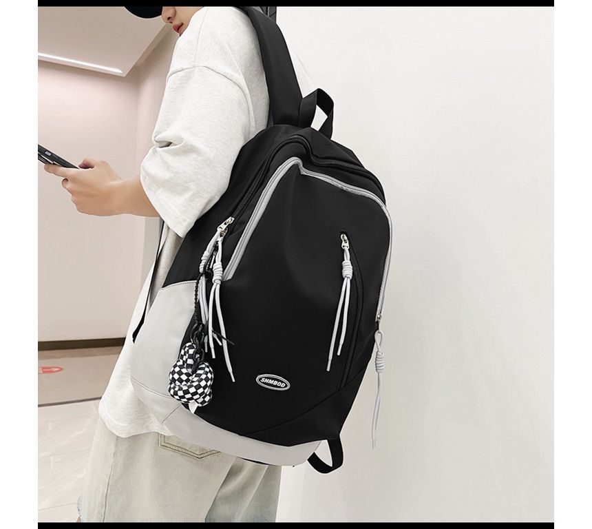 Two-Tone Backpack Nylon Logo