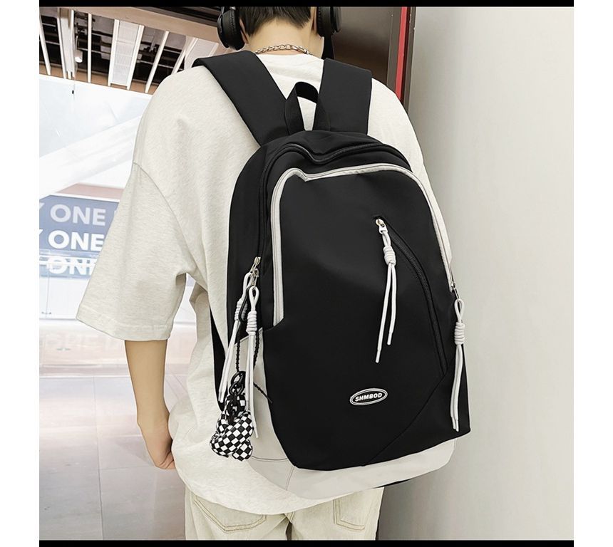 Two-Tone Backpack Nylon Logo