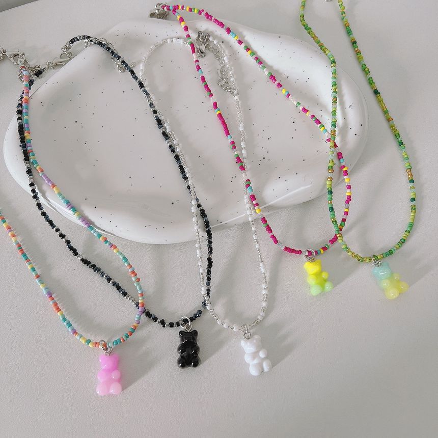 Bead Necklace Bear