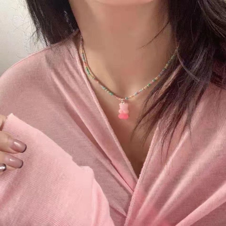Bead Necklace Bear