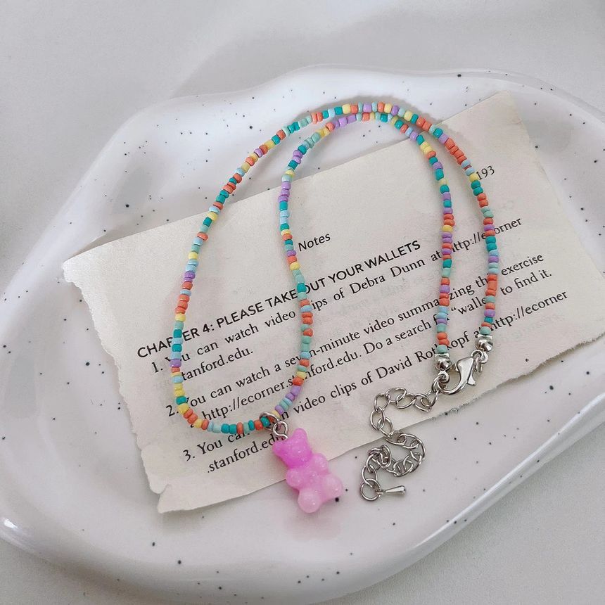 Bead Necklace Bear
