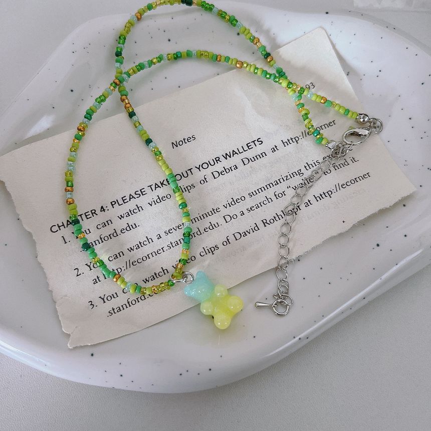 Bead Necklace Bear