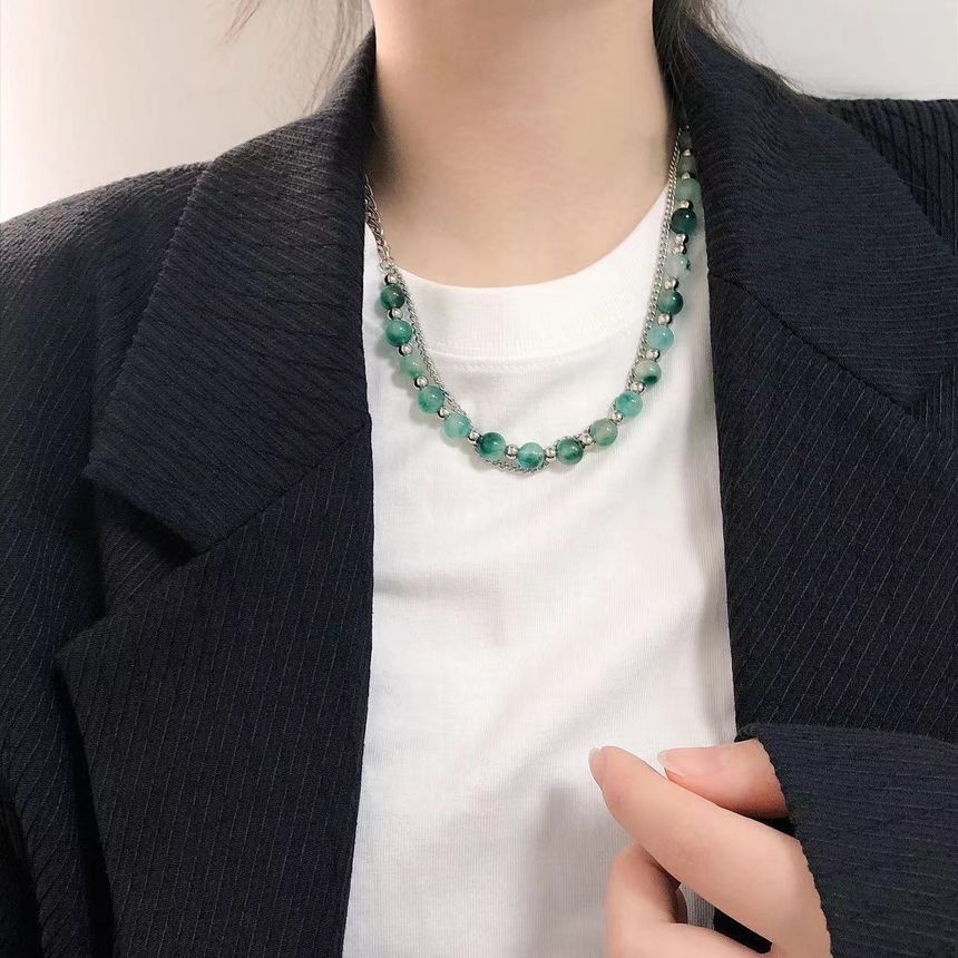 Chain Necklace Beaded