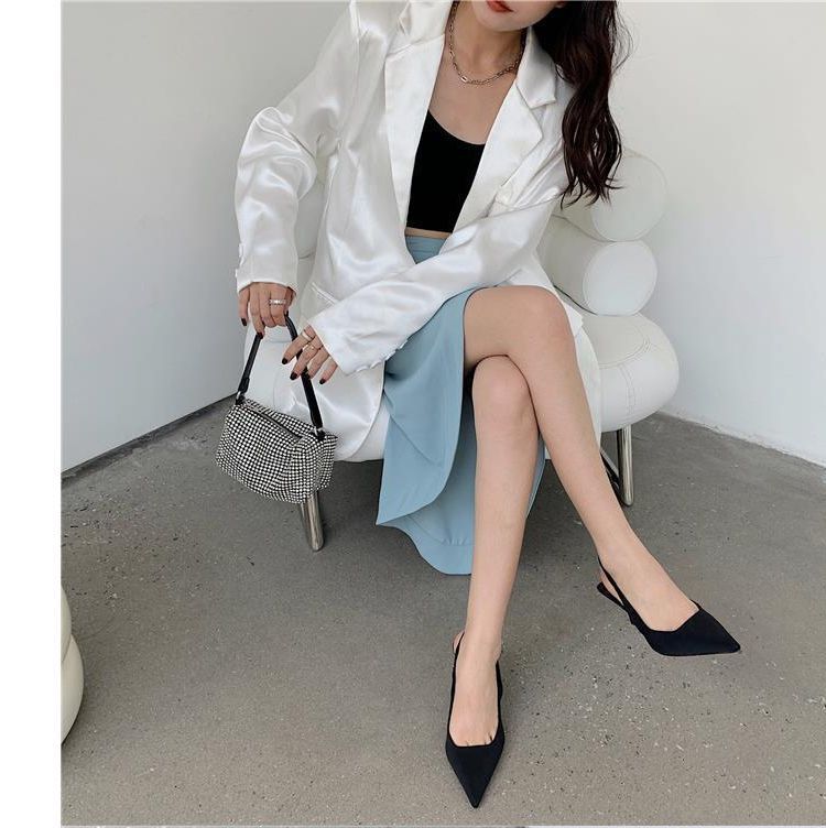 Slingback High-Heel Sandals