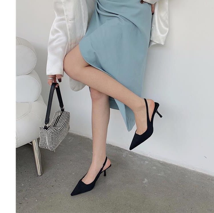 Slingback High-Heel Sandals