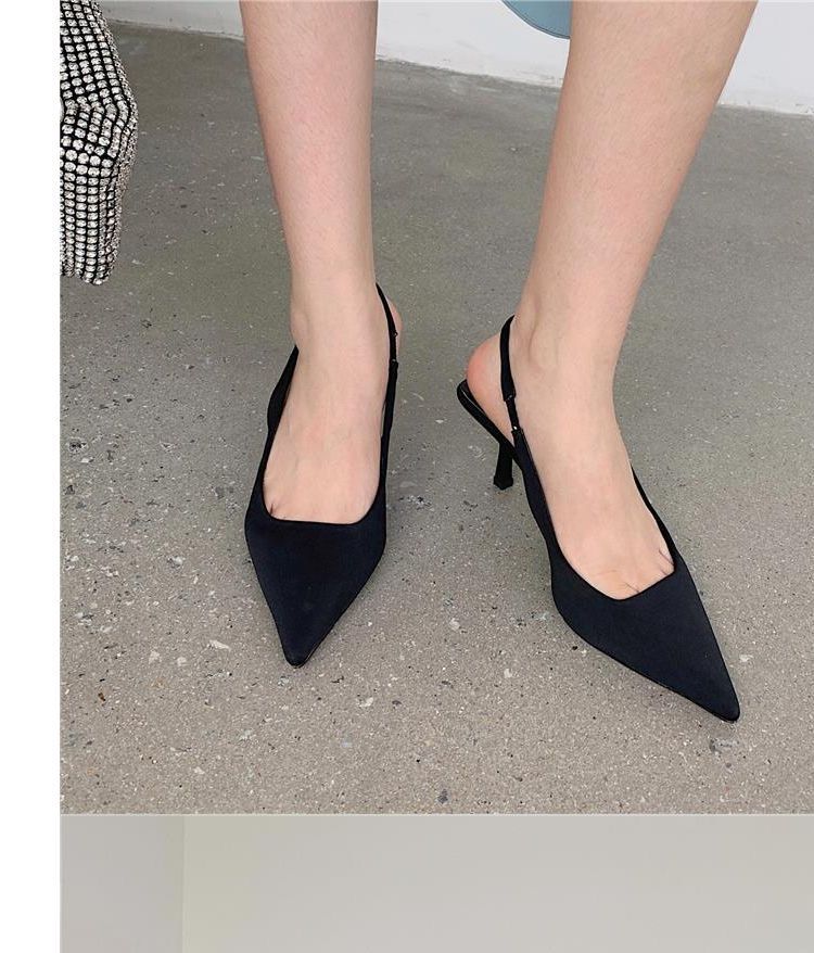 Slingback High-Heel Sandals