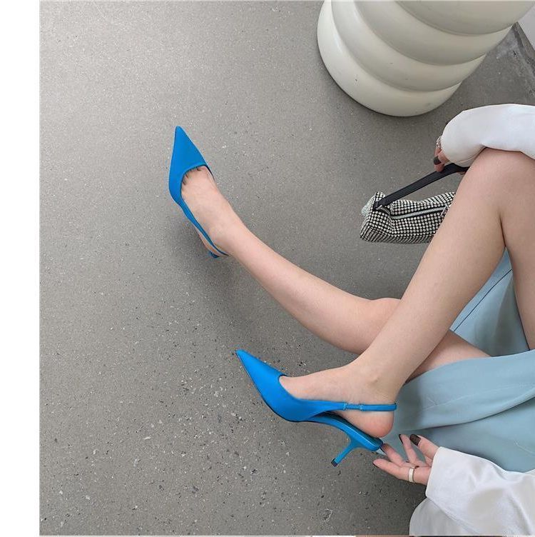 Slingback High-Heel Sandals