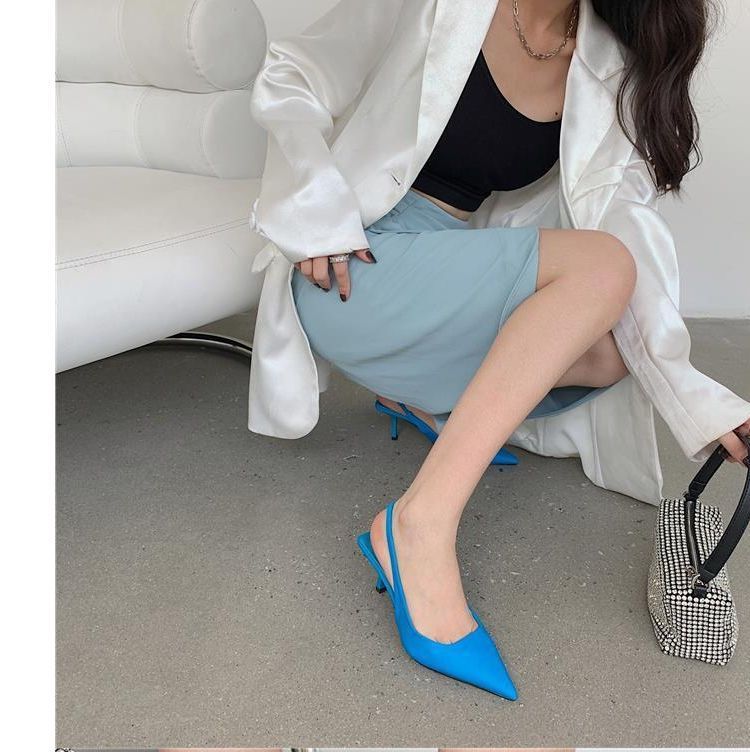 Slingback High-Heel Sandals