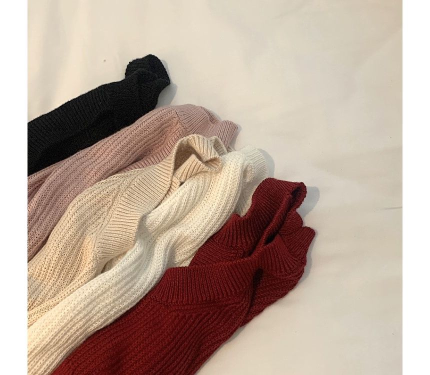 Tank Halter Top Knit Crop