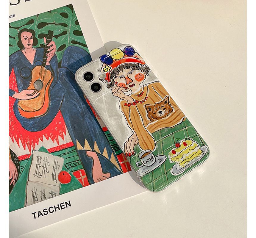 Cartoon Case Transparent Phone