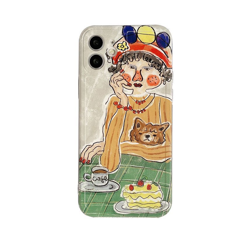 Cartoon Case Transparent Phone
