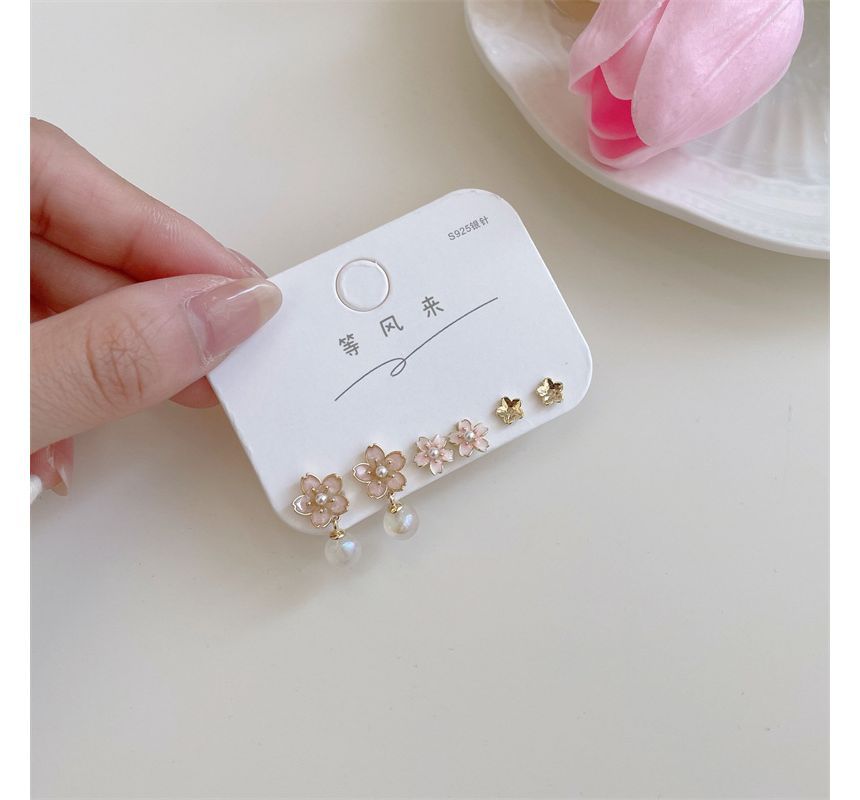 Pair Alloy (various Sakura designs) Set: 3 Earring