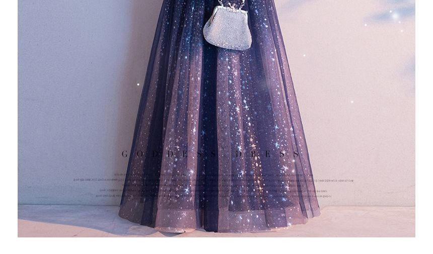 Gown Gradient Mesh A-Line Evening