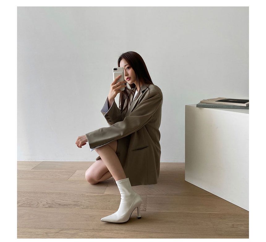 Boots Stiletto Short Pointed