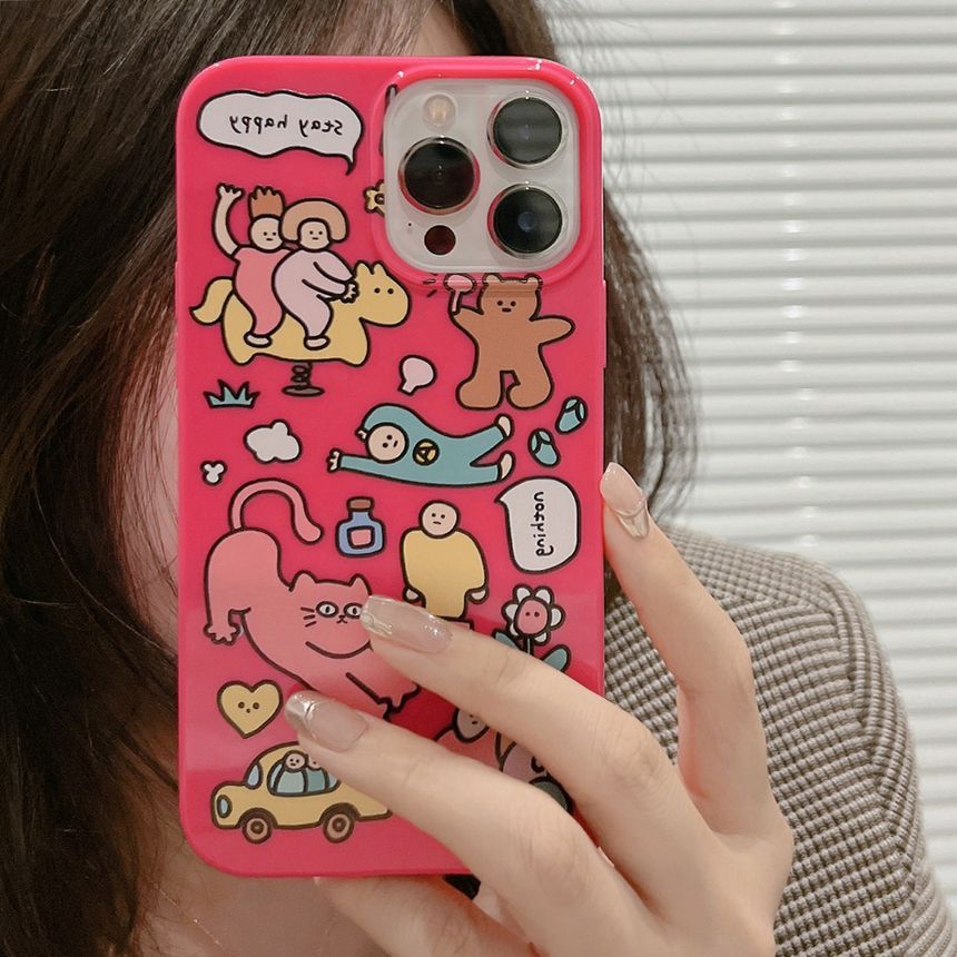 Coque de téléphone à motif de dessin animé