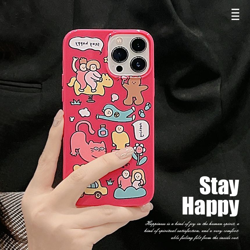 Coque de téléphone à motif de dessin animé