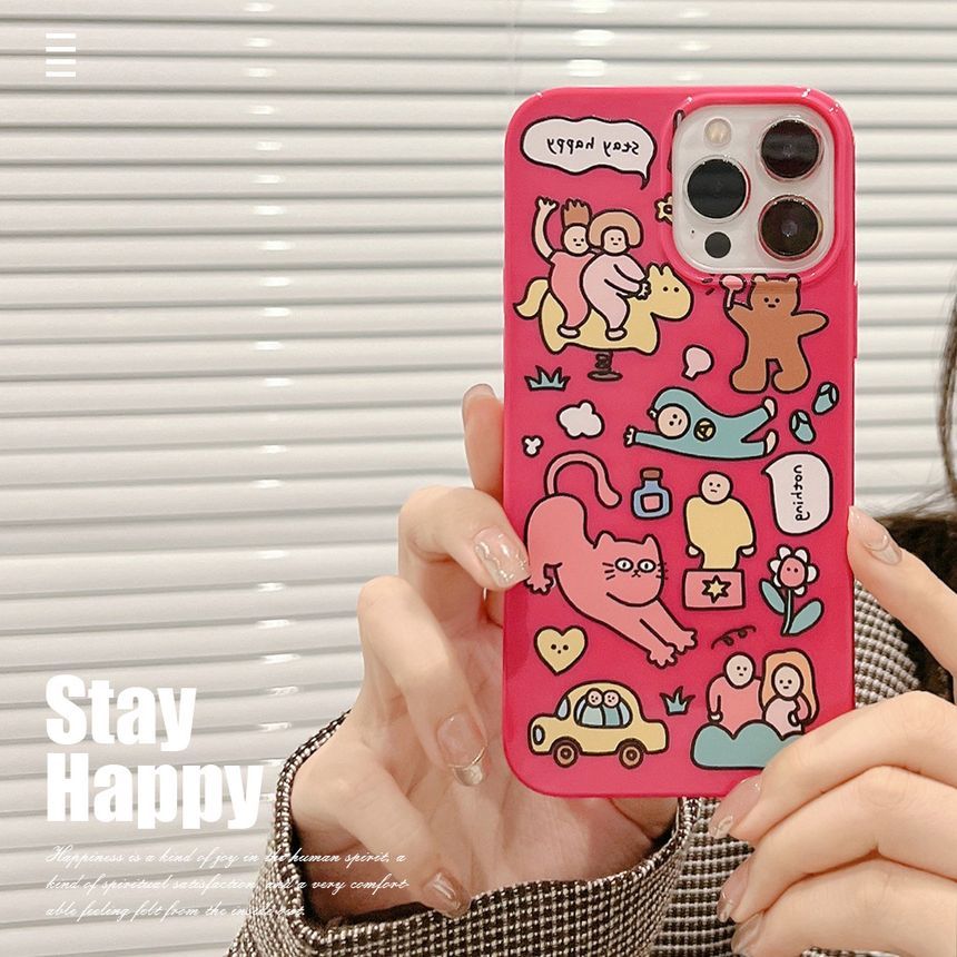 Coque de téléphone à motif de dessin animé