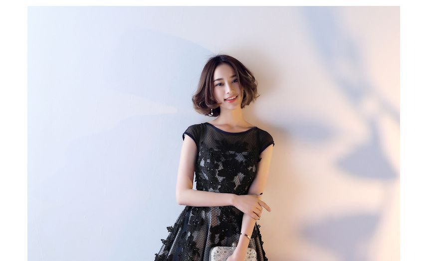 Lace Evening A-Line Gown