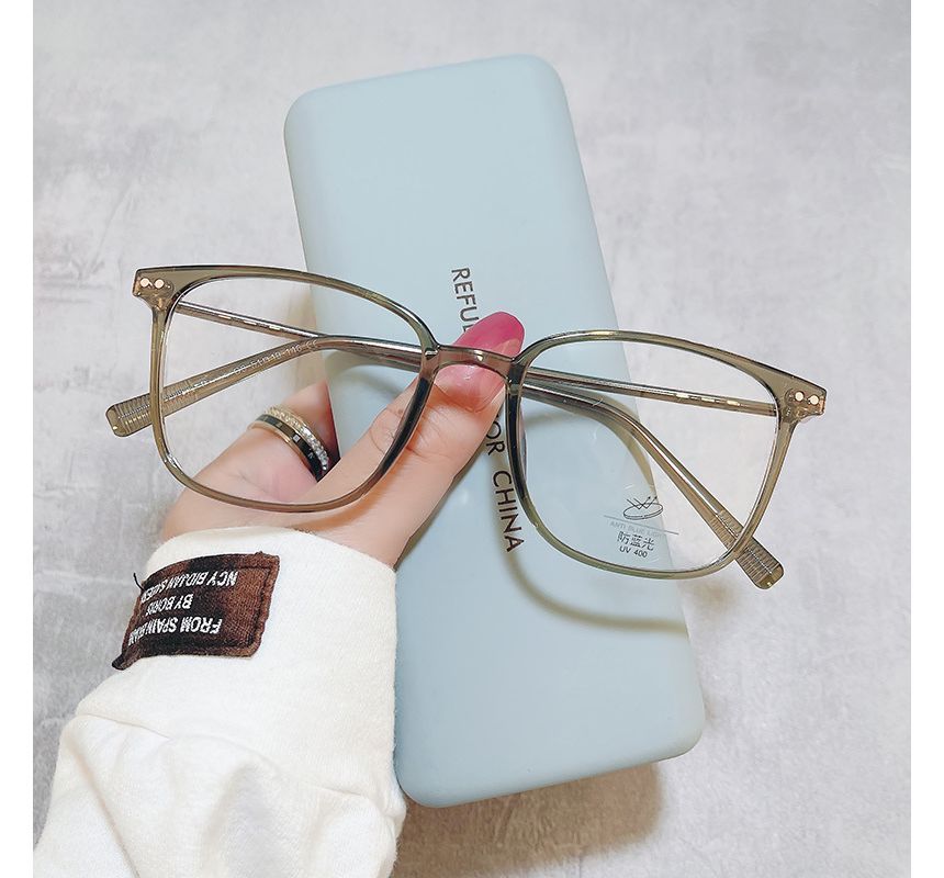 Light Blocking Square Glasses Blue
