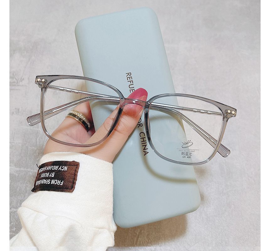 Light Blocking Square Glasses Blue