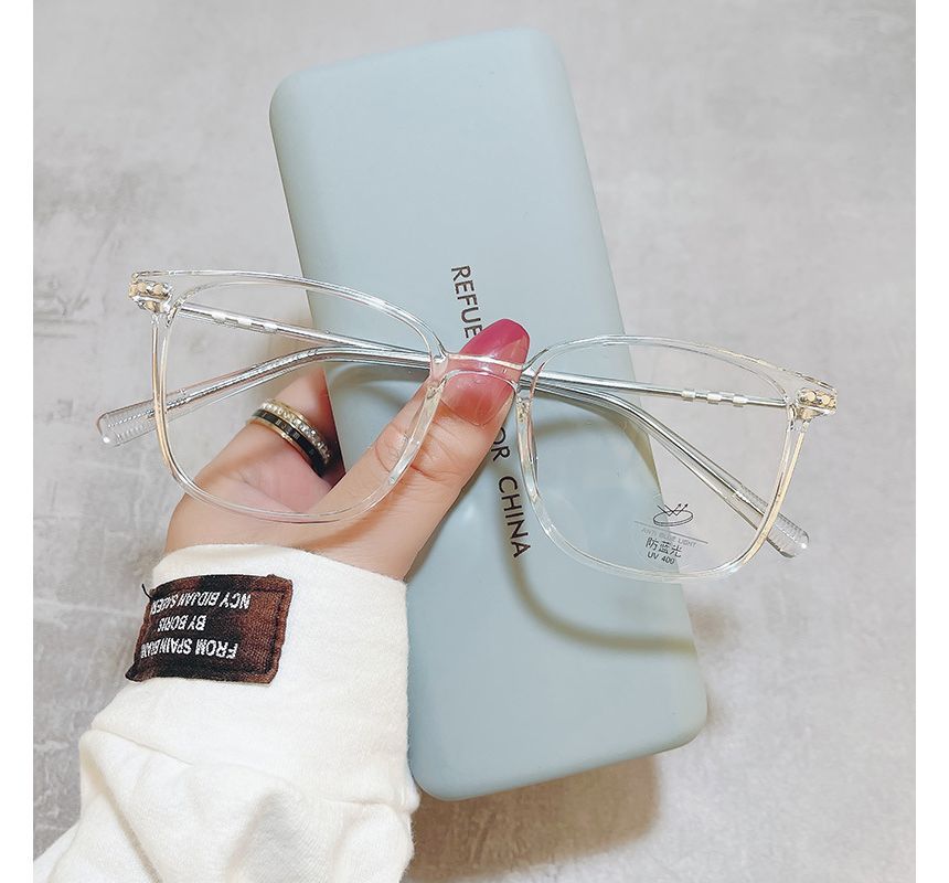 Light Blocking Square Glasses Blue