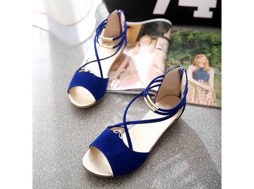 Sandals Ankle-Strap Low-Heel