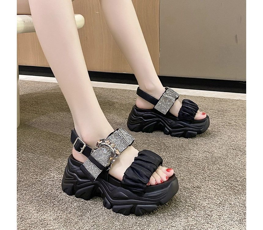 Platform Sandals Rhinestone