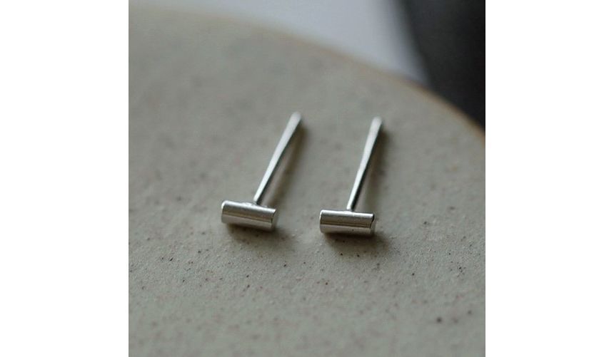 Sterling Stud Earring Silver