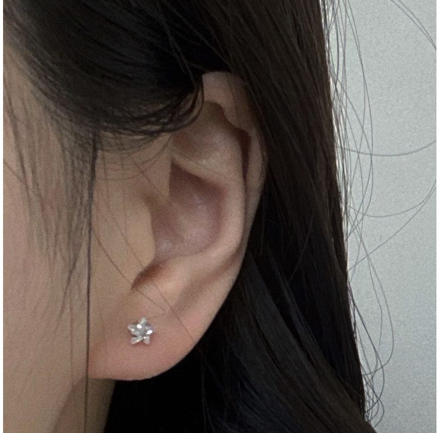Rhinestone Stud Star Earring