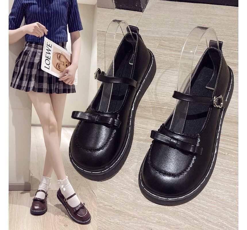 Accent Bow Shoes Jane Mary