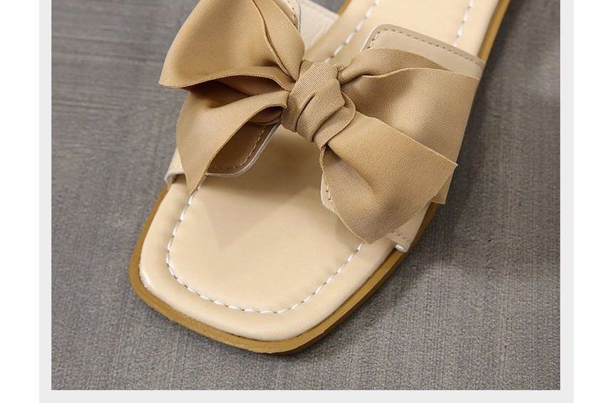 Accent Sandals Slide Bow